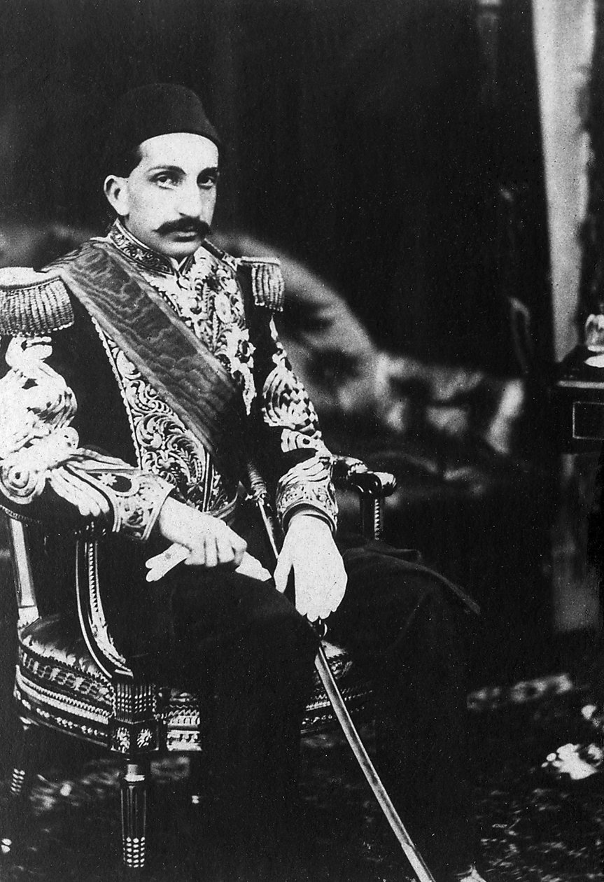 Porträtt av Abdulhamid II (Abd ul Hamid, Abd-ul-Hamid, Abdulhemit, Abdul Hamid, Abd al-Hamid, Abd al-Hamid, Abd al-Hamid) (1842-1918), Sultan av det osmanska riket. av Unknown photographer