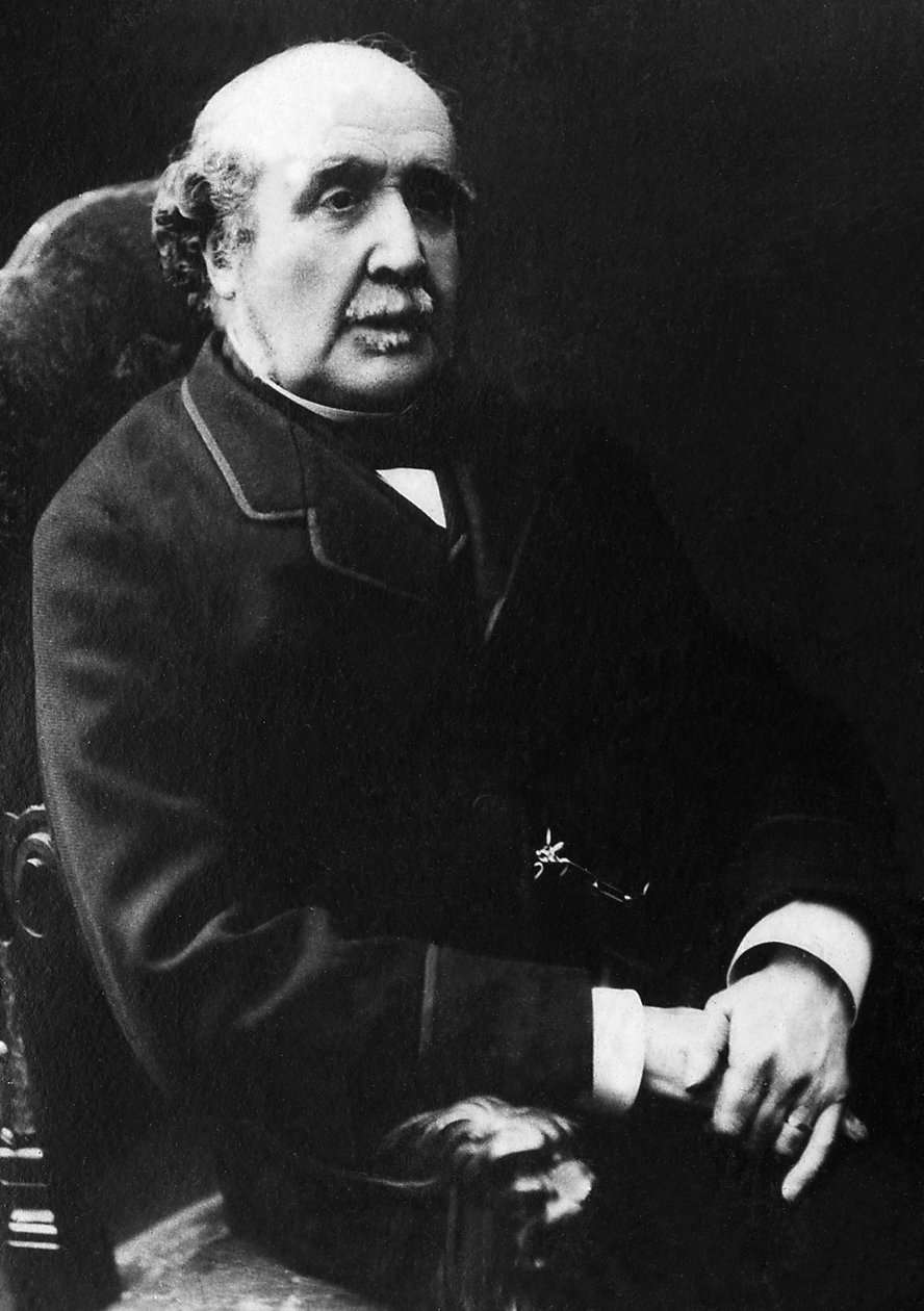 Porträtt av Albert, hertig av Broglie (1821-1901), fransk historiker och politiker. av Unknown photographer