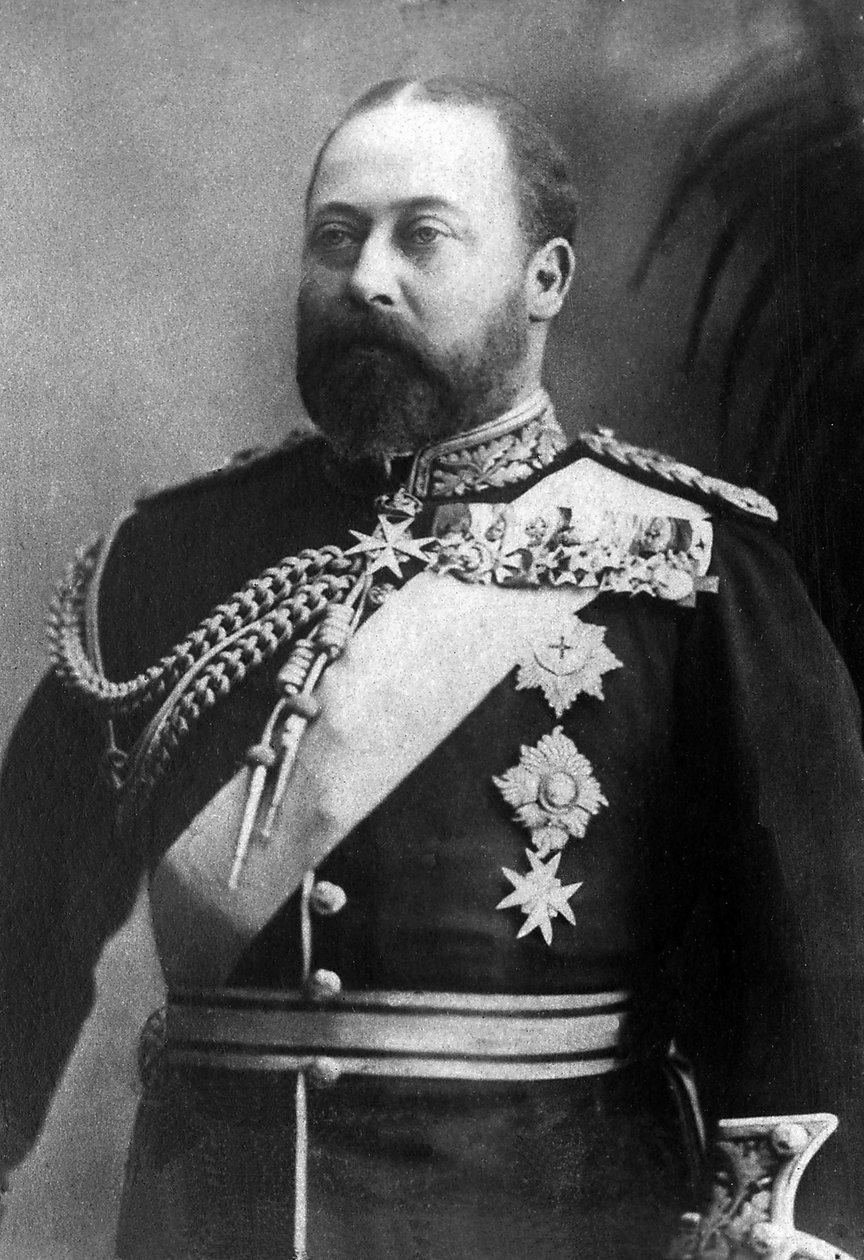 Porträtt av Albert Edward, prins av Wales, dåvarande kung av England av Storbritannien och Irland under namnet Edward VII (1841-1910). av Unknown photographer