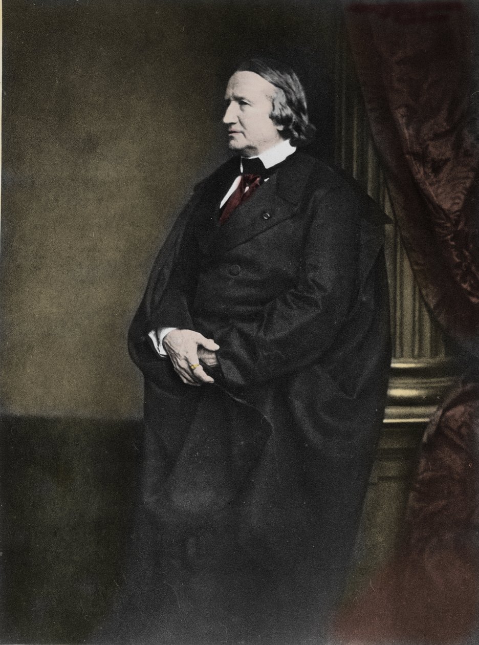 Porträtt av Alfred de Vigny (Alfred Victor, greve av Vigny av Unknown photographer