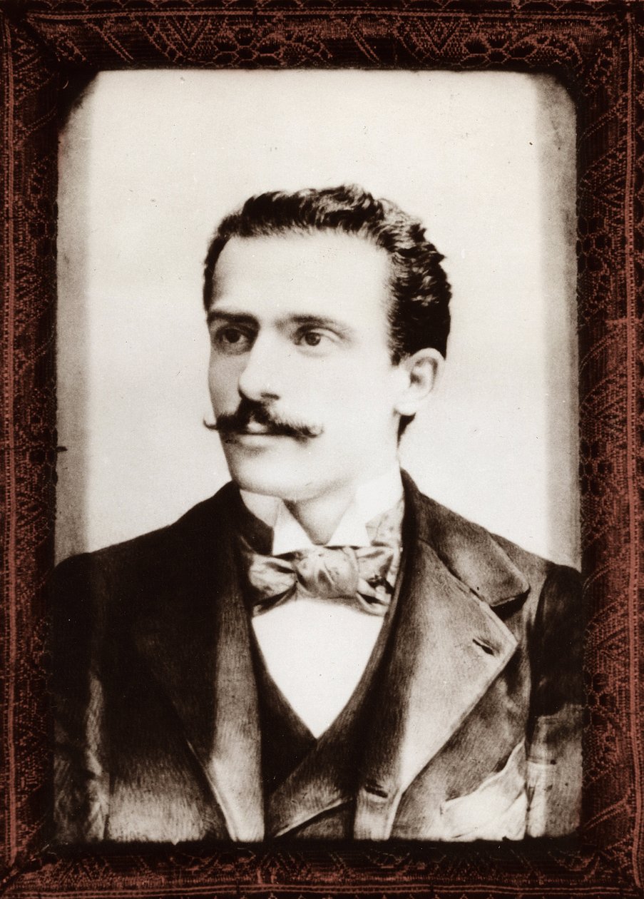 Porträtt av Arturo Toscanini (1867-1957) 1896 - av Unknown photographer