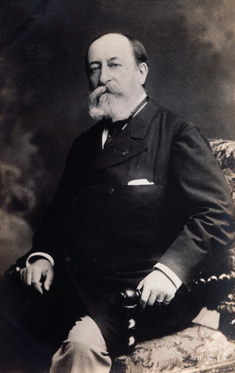 Porträtt av Camille Saint Saens (s/v foto) av Unknown photographer
