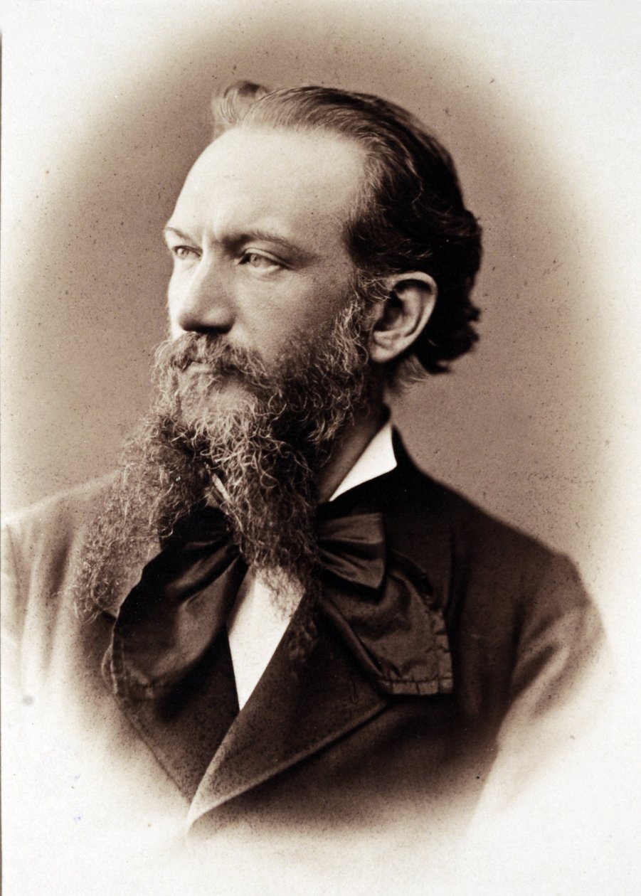 Porträtt av Camillo Boito, italiensk författare och arkitekt (1836-1914). av Unknown photographer