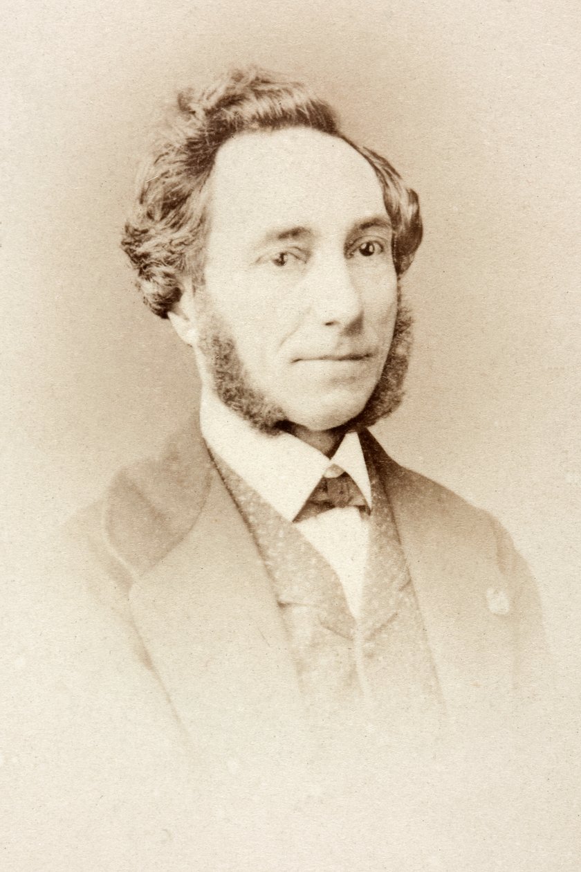 Porträtt av Camillo Sivori av Unknown photographer