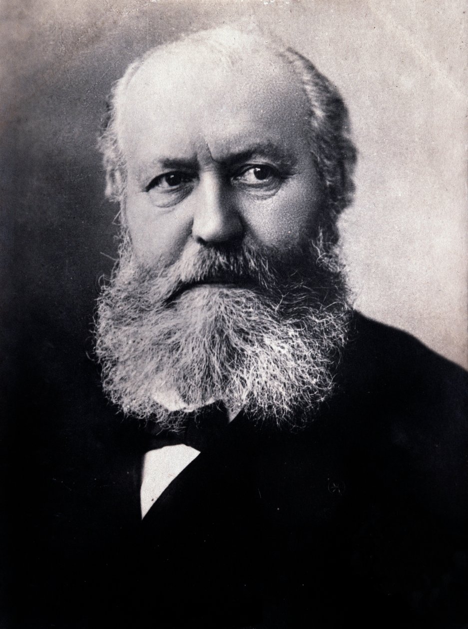 Porträtt av Charles Gounod (s/v foto) av Unknown photographer