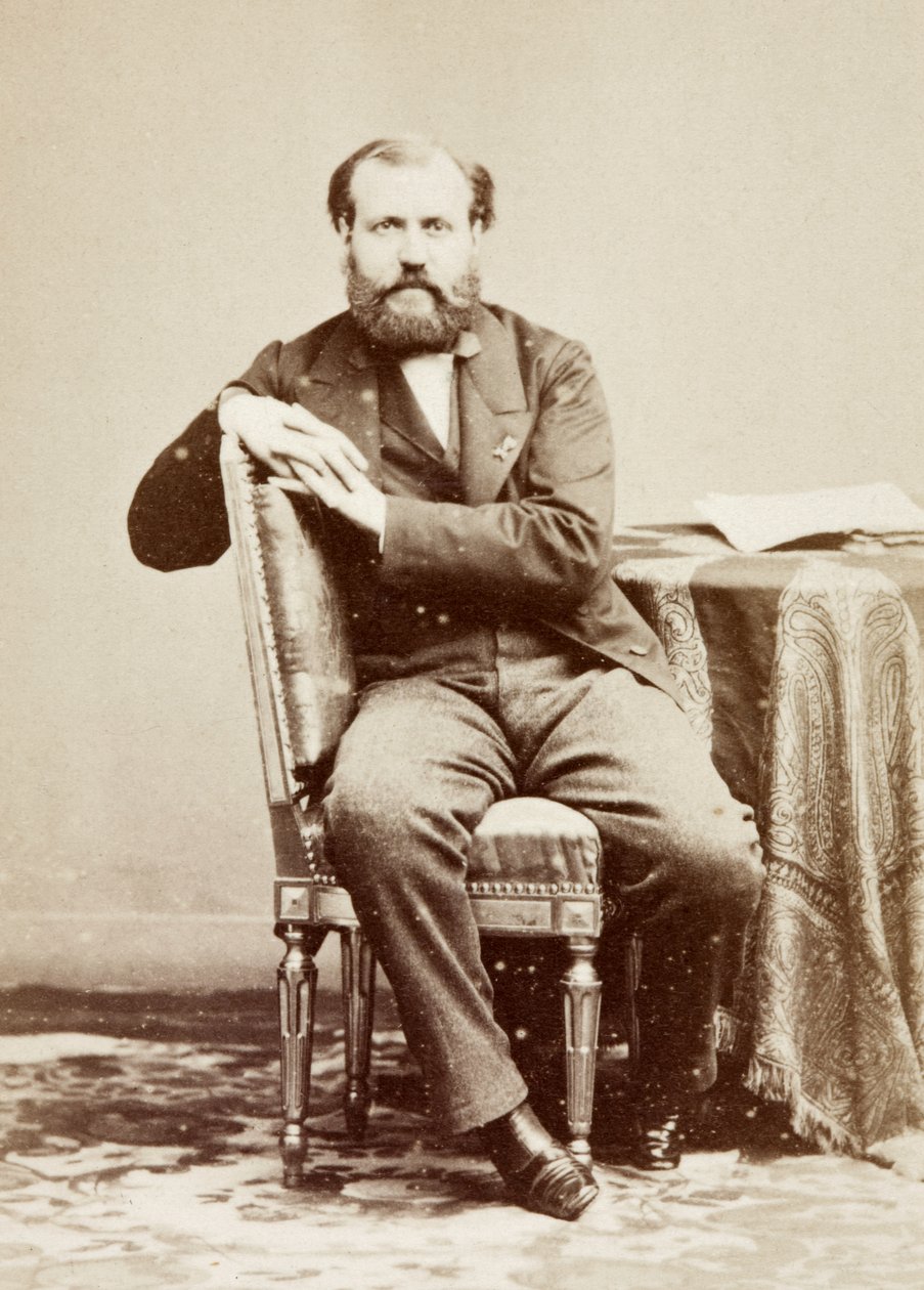 Porträtt av Charles Gounod av Unknown photographer