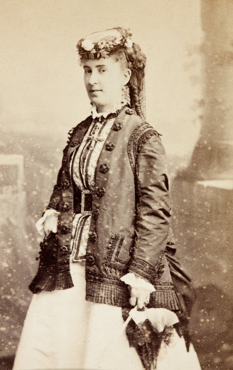 Porträtt av Clara Kellogg av Unknown photographer