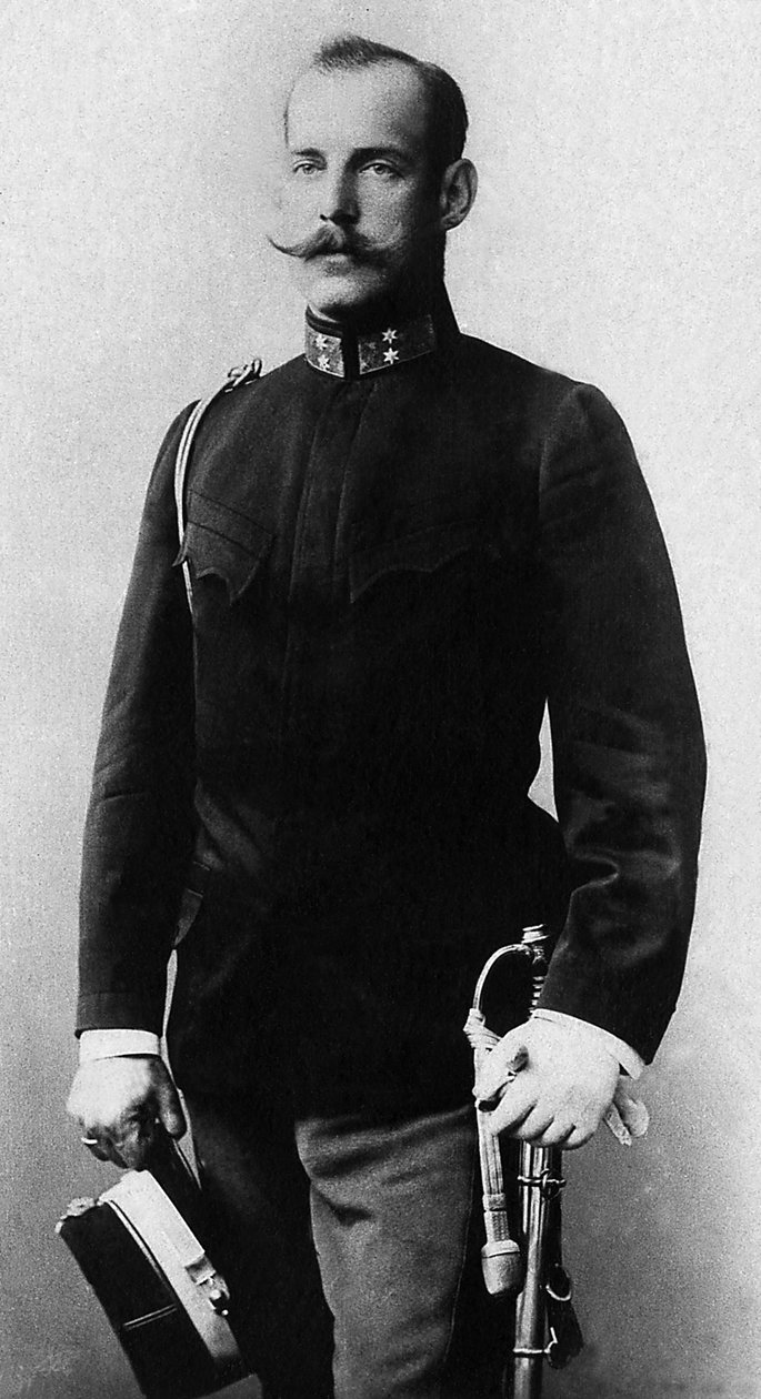Porträtt av Konstantin I (1868-1923) kung av Grekland från 1913 till 1917. av Unknown photographer