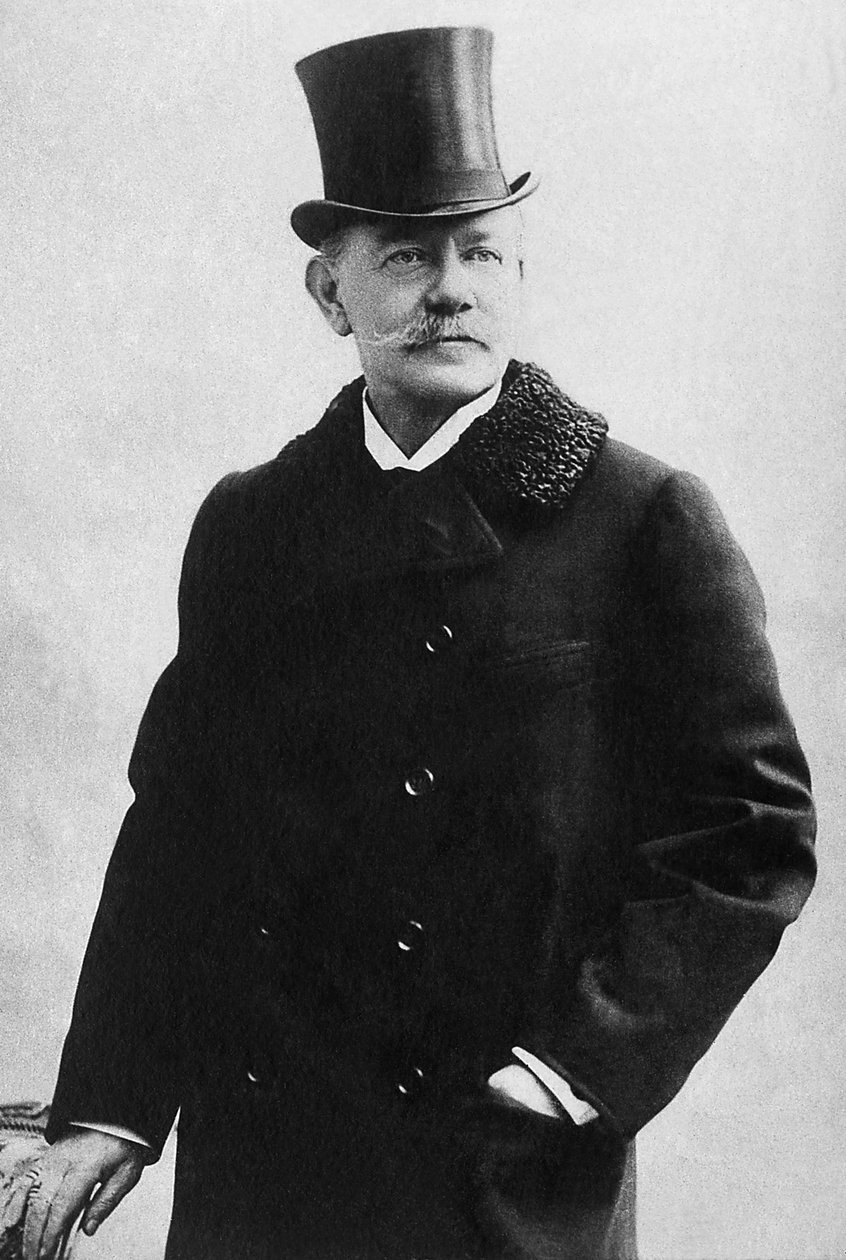 Porträtt av greve Michael Nicolaievich Muravieff (1845-1900), rysk politiker. Fotografi, början av 1900-talet. av Unknown photographer