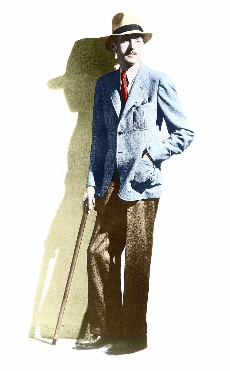 Porträtt av Dashiell Hammett (1894-1961), amerikansk författare. av Unknown photographer