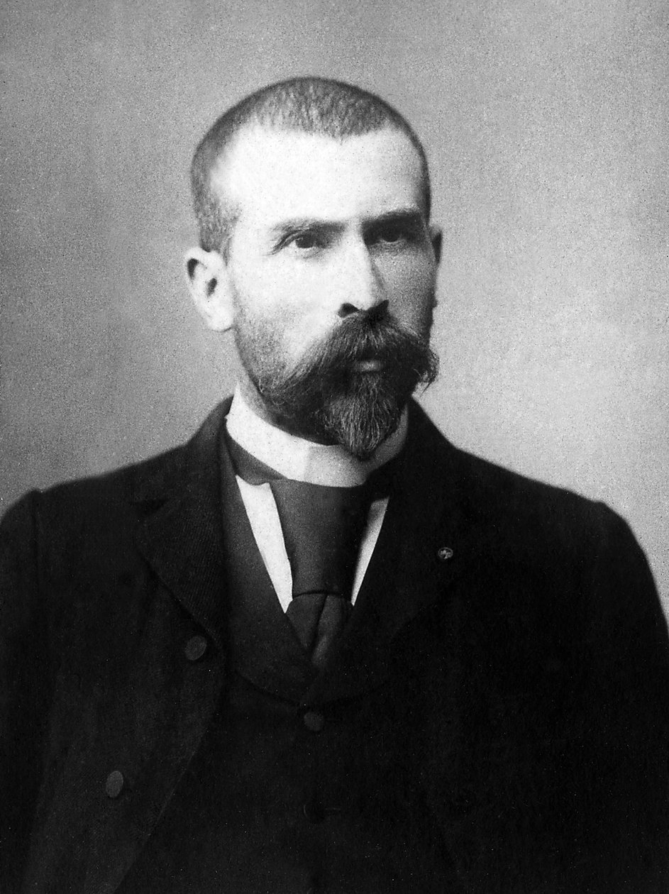 Porträtt av Emile Roux (1853-1933), fransk läkare och biolog. av Unknown photographer