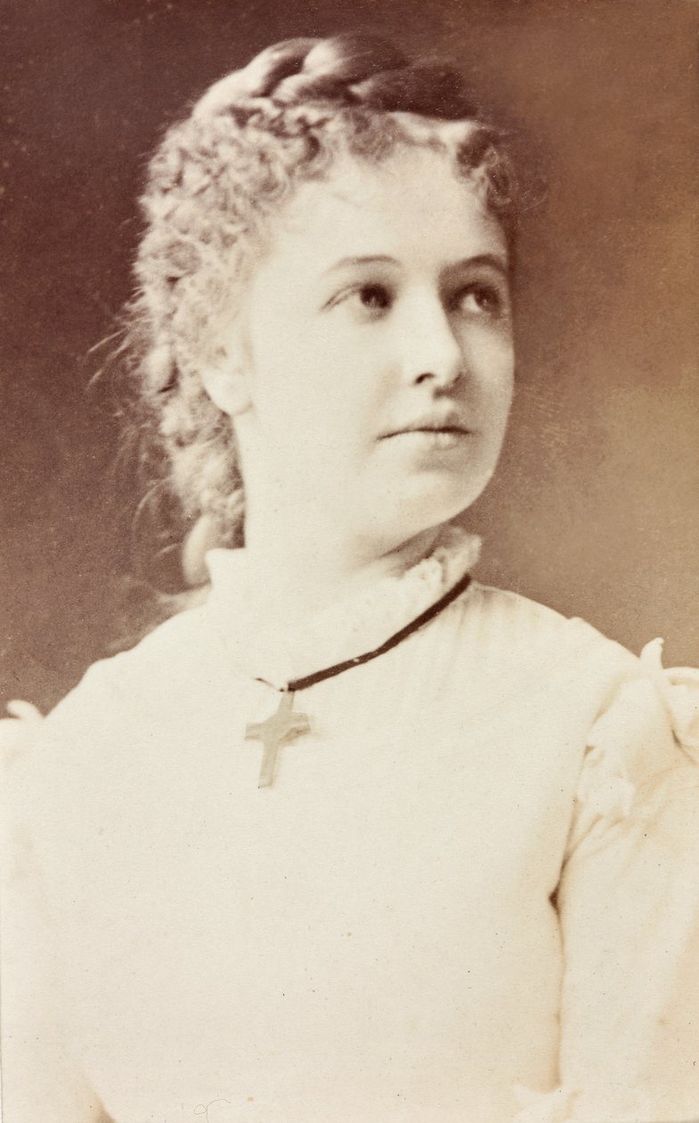 Porträtt av Emma Albani av Unknown photographer