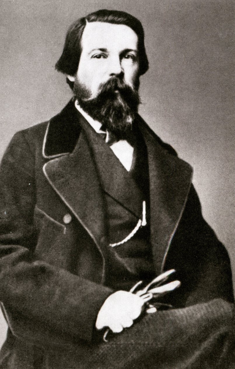 Porträtt av Engels. av Unknown photographer