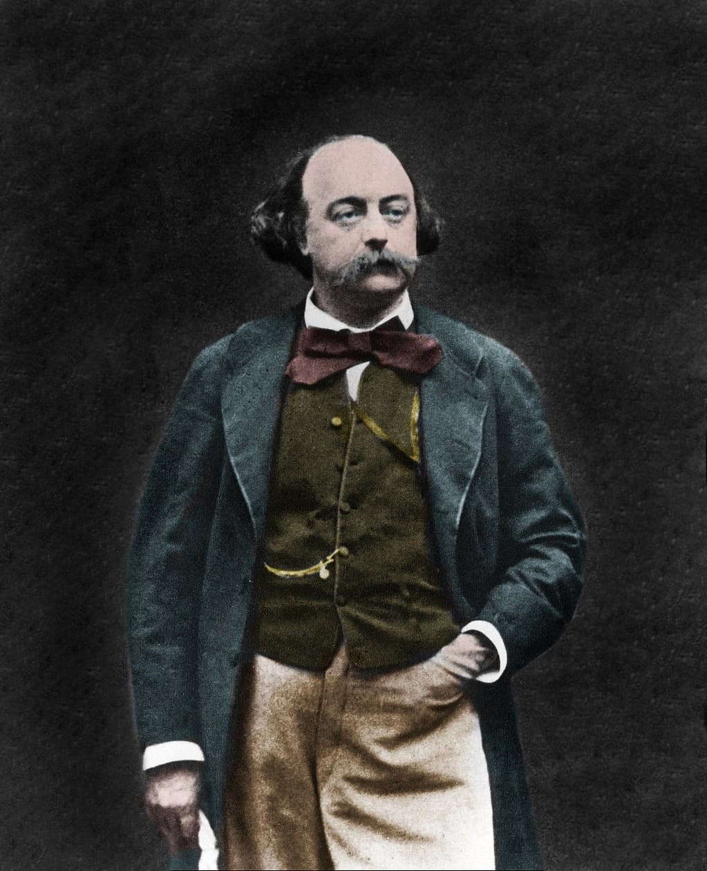 Porträtt av den engelske författaren Gustave Flaubert (1821-1880) av Unknown photographer