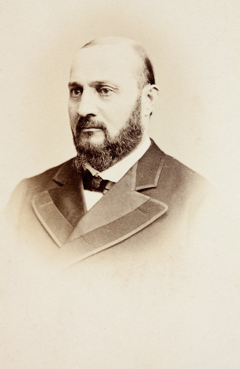 Porträtt av Enrico Tamberlik, ca 1860-talet (s/v foto) av Unknown photographer