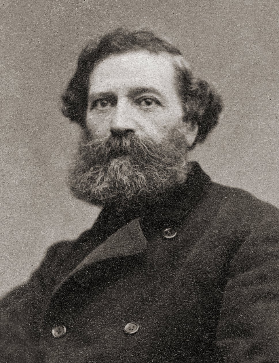 Porträtt av Felix Pyat (1810-1889), fransk författare, journalist och politiker av Unknown photographer