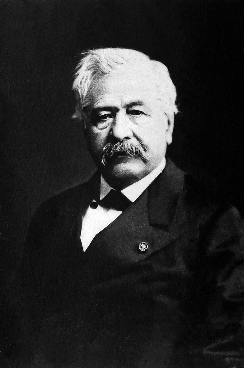 Porträtt av Ferdinand de Lesseps (1805-1894), fransk diplomat och entreprenör. av Unknown photographer
