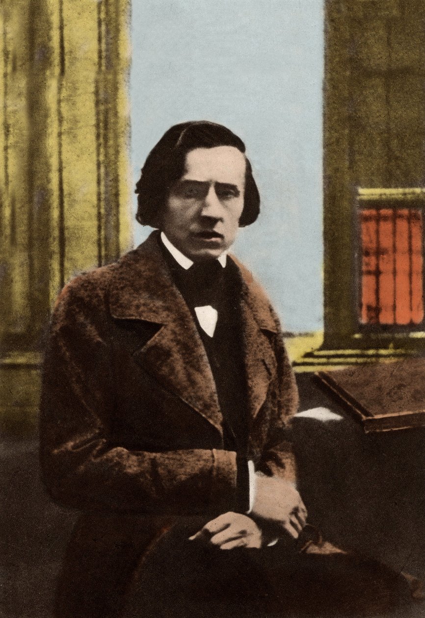 Porträtt av Frederic Chopin (1810-1849) av Unknown photographer
