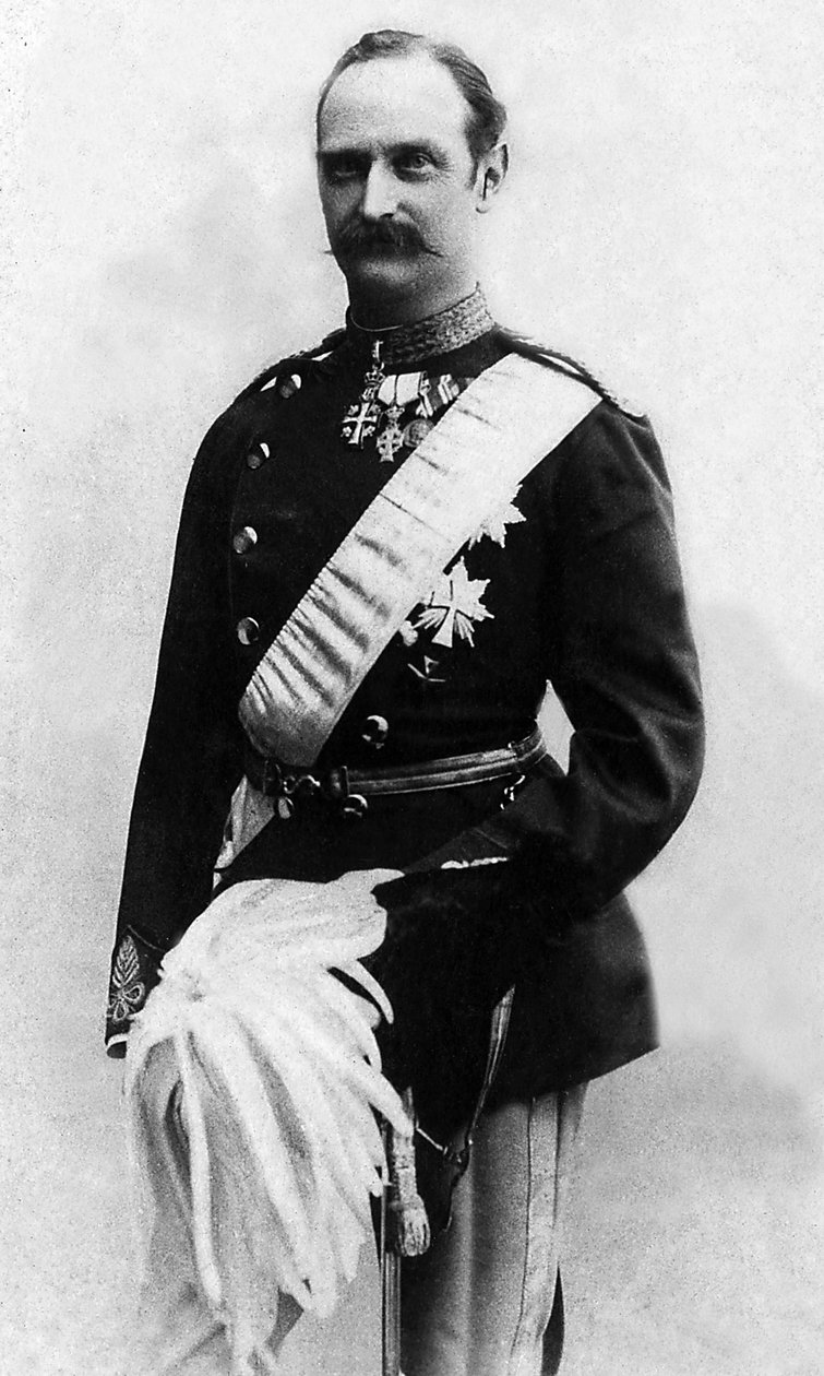 Porträtt av Frederic von Oldenburg (1843-1912) känd som Frederic VIII, kung av Danmark från 1906 till 1912. av Unknown photographer