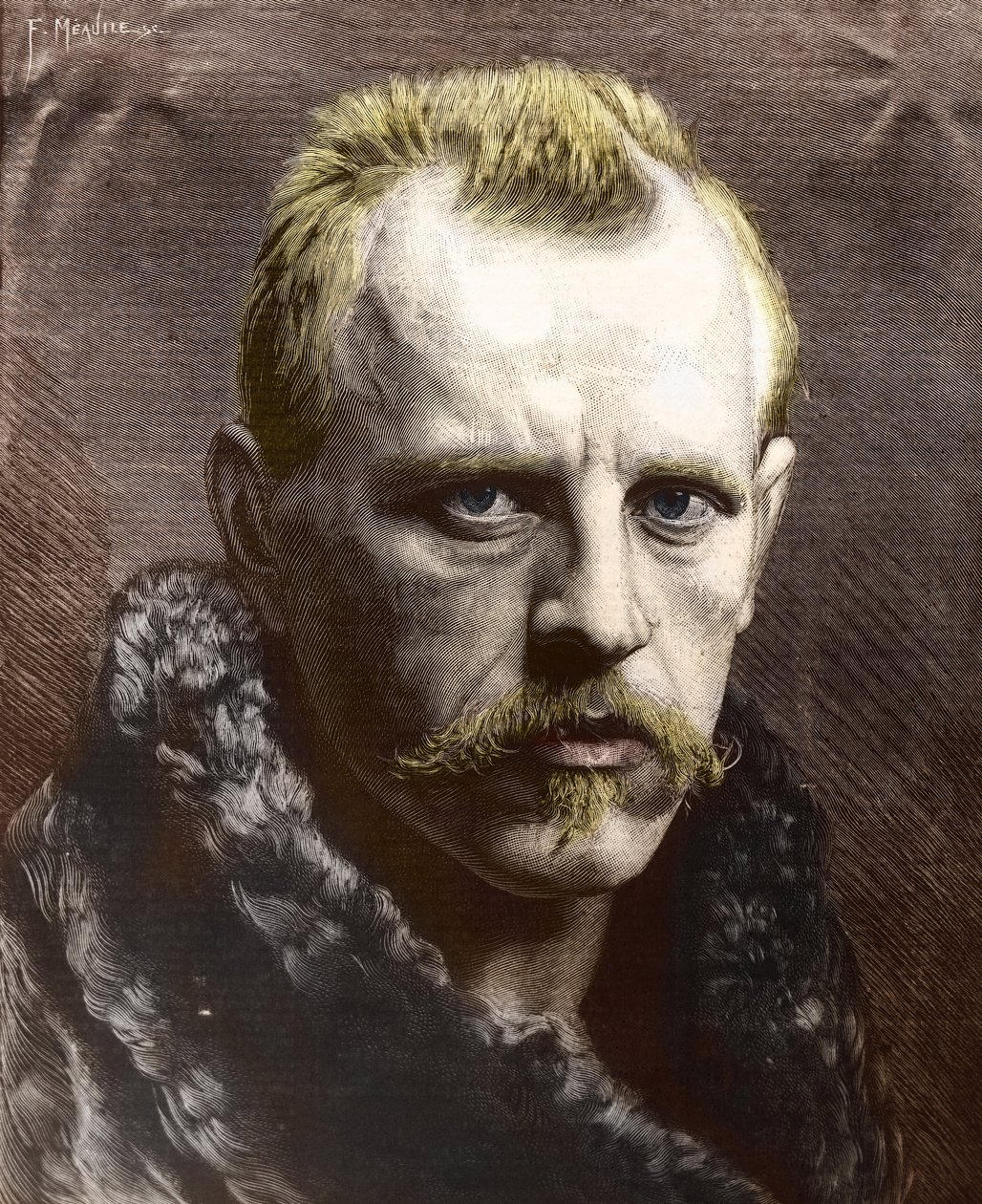 Porträtt av Fridtjof Nansen (1861-1930) (gravyr) av Unknown photographer