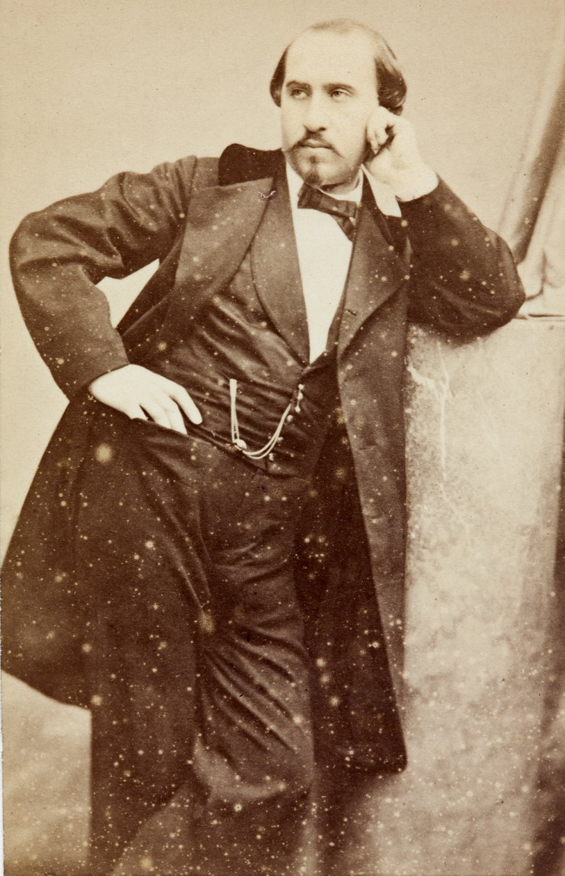 Porträtt av Gabriel Fauré, ca 1860 (s/v foto) av Unknown photographer