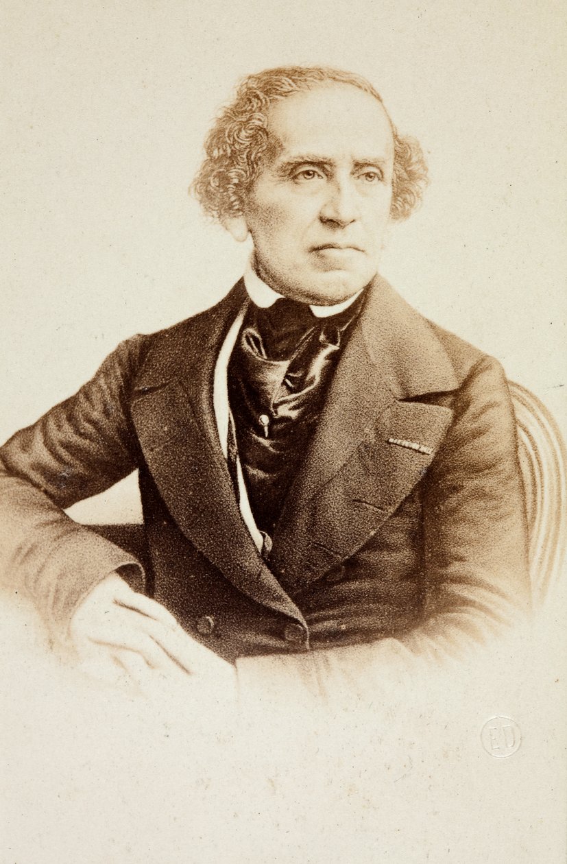 Porträtt av Giacomo Meyerbeer av Unknown photographer