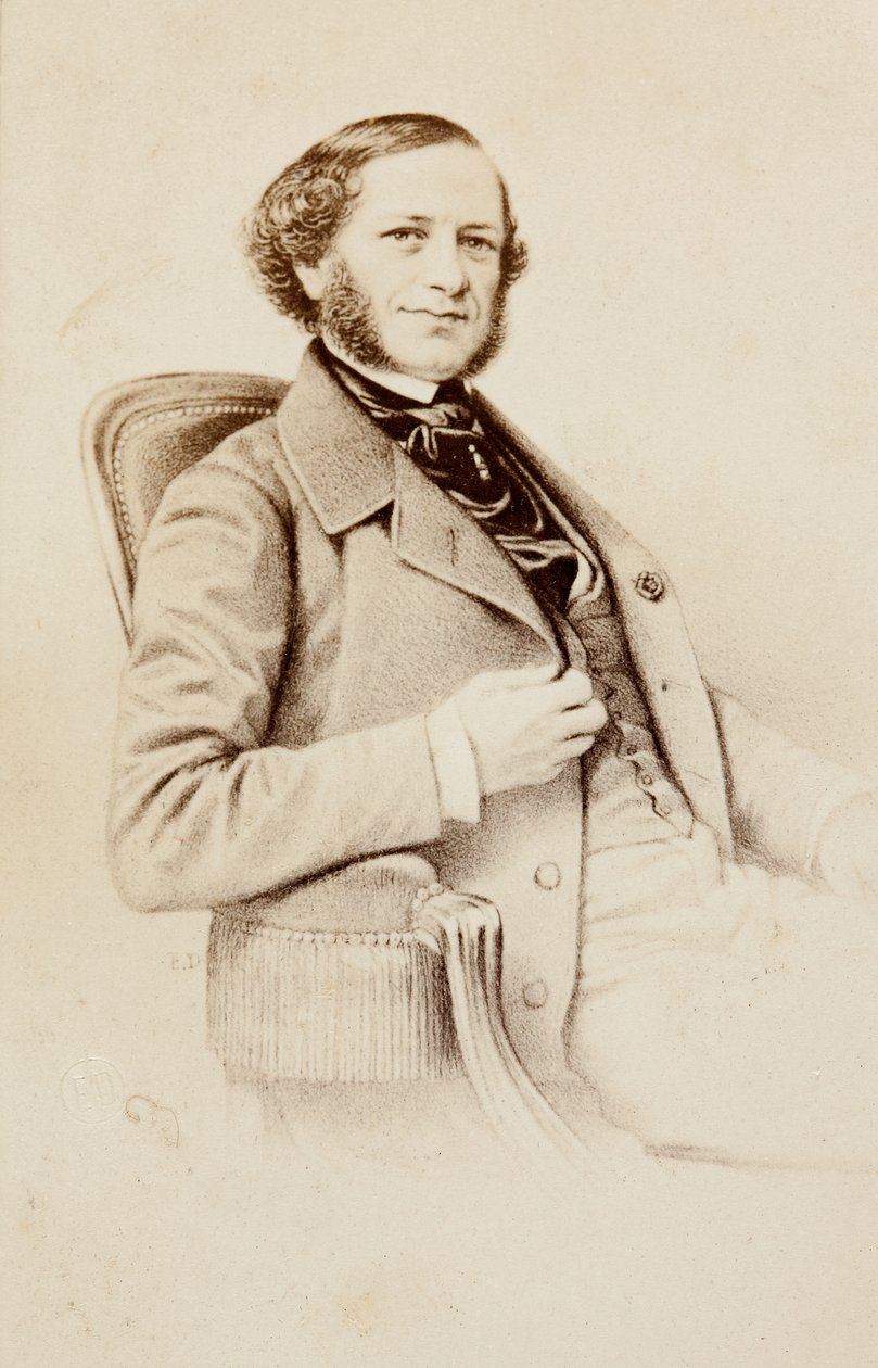 Porträtt av Henri Herz av Unknown photographer