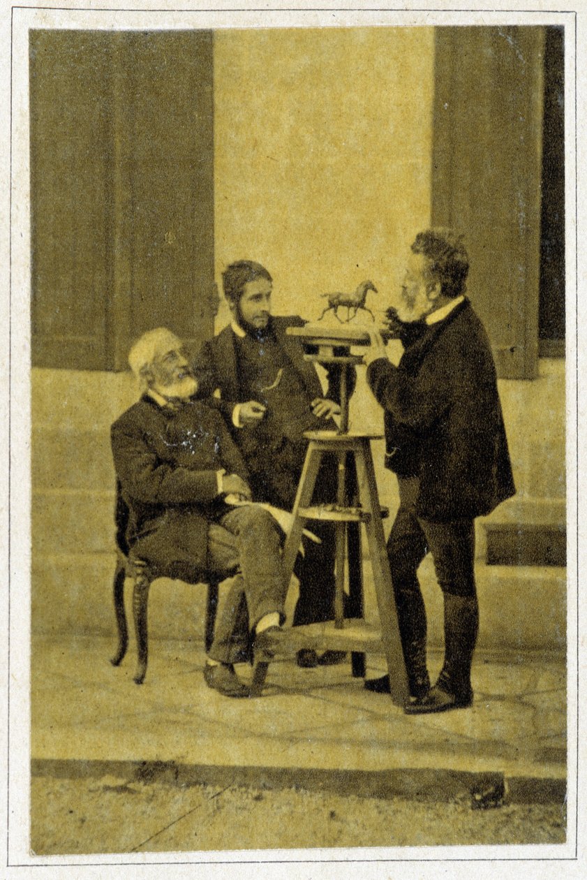 Porträtt av Jean Louis Meissonnier 1880, fransk målare och serietecknare (1815 - 1891) av Unknown photographer