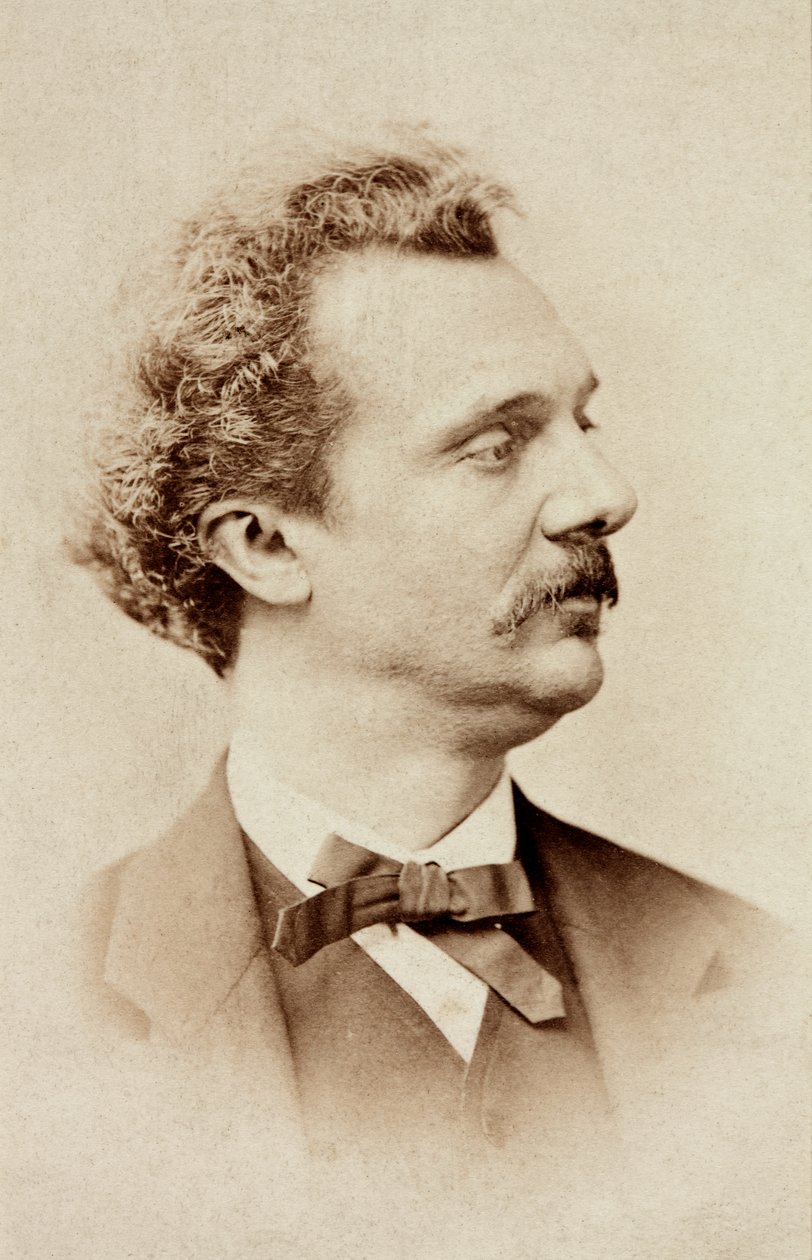 Porträtt av Joseph Tagliafico, ca 1860-talet (s/v foto) av Unknown photographer