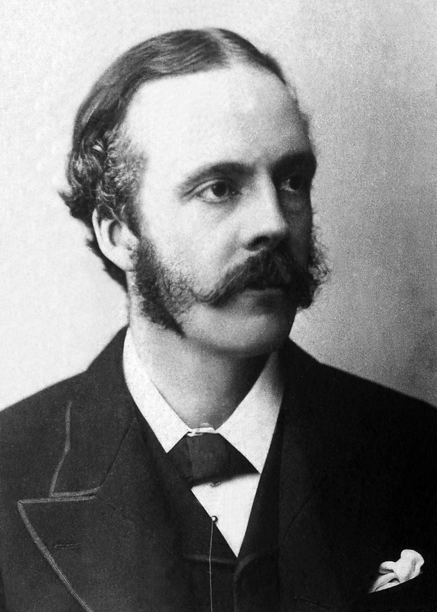 Porträtt av Lord Arthur James Balfour (1848-1930), brittisk politiker. av Unknown photographer