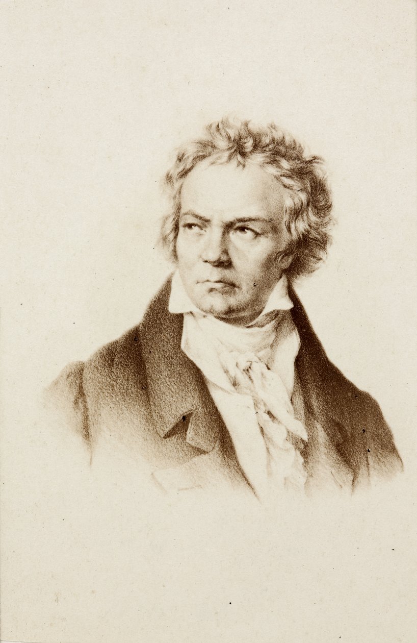 Porträtt av Ludwig van Beethoven av Unknown photographer