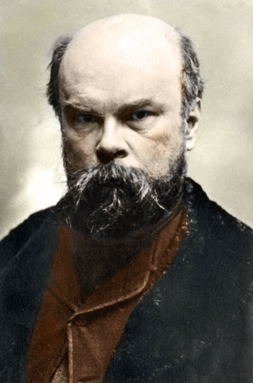 Porträtt av Paul Verlaine (1844-1896), fransk poet. av Unknown photographer
