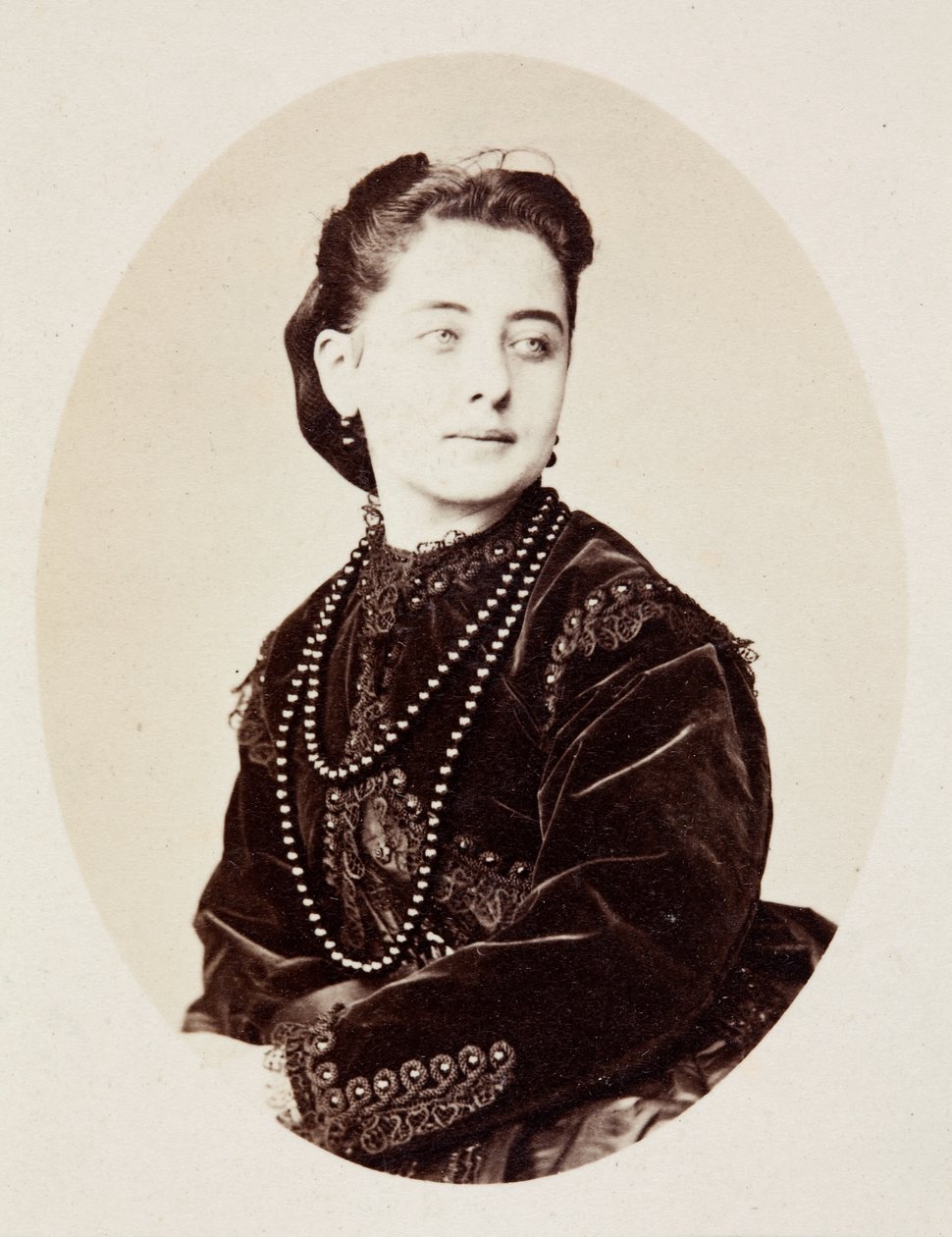 Porträtt av Pauline Lucca av Unknown photographer