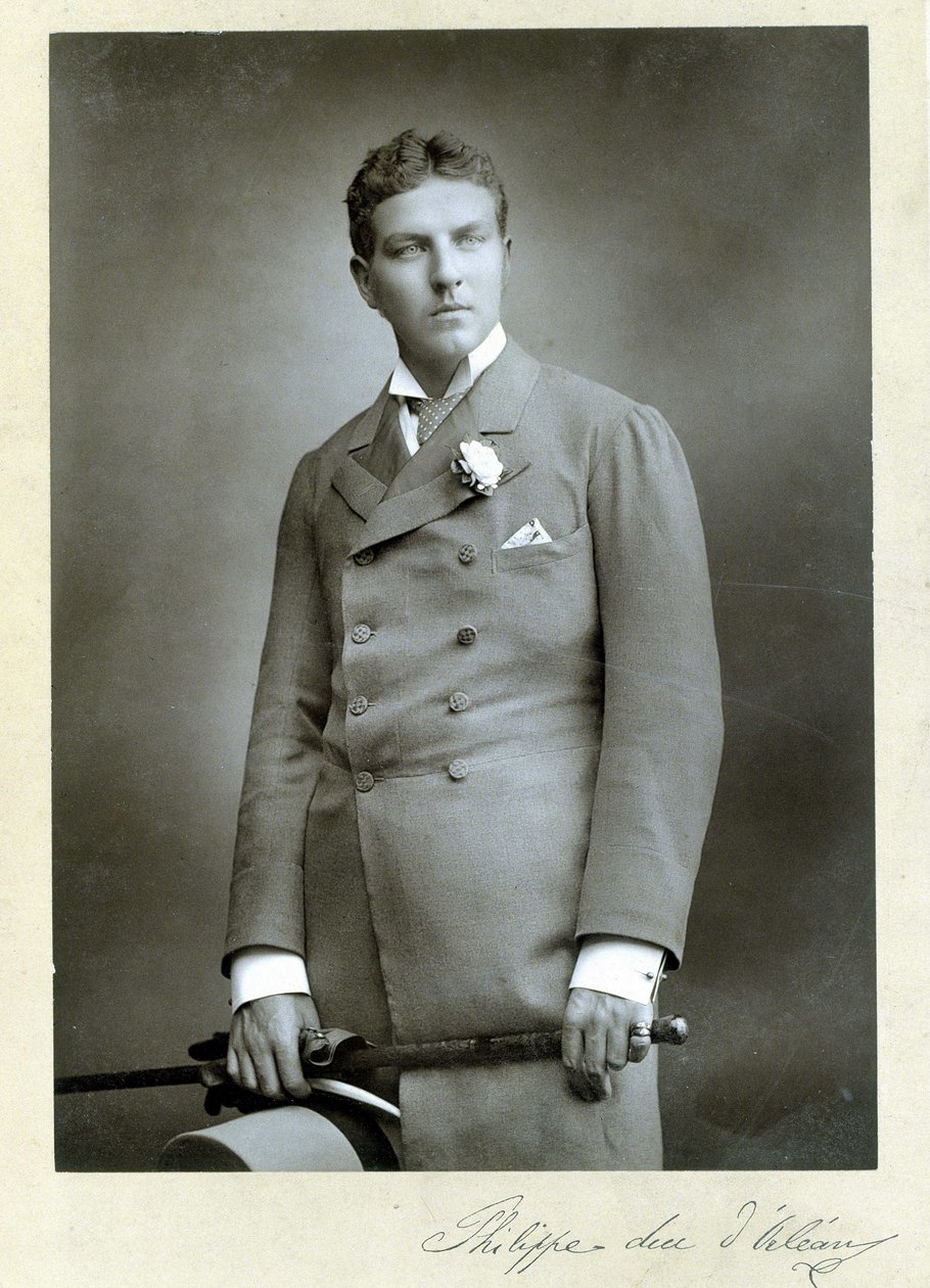 Porträtt av Philippe, hertig av Orleans (1869 - 1926), ung man. av Unknown photographer