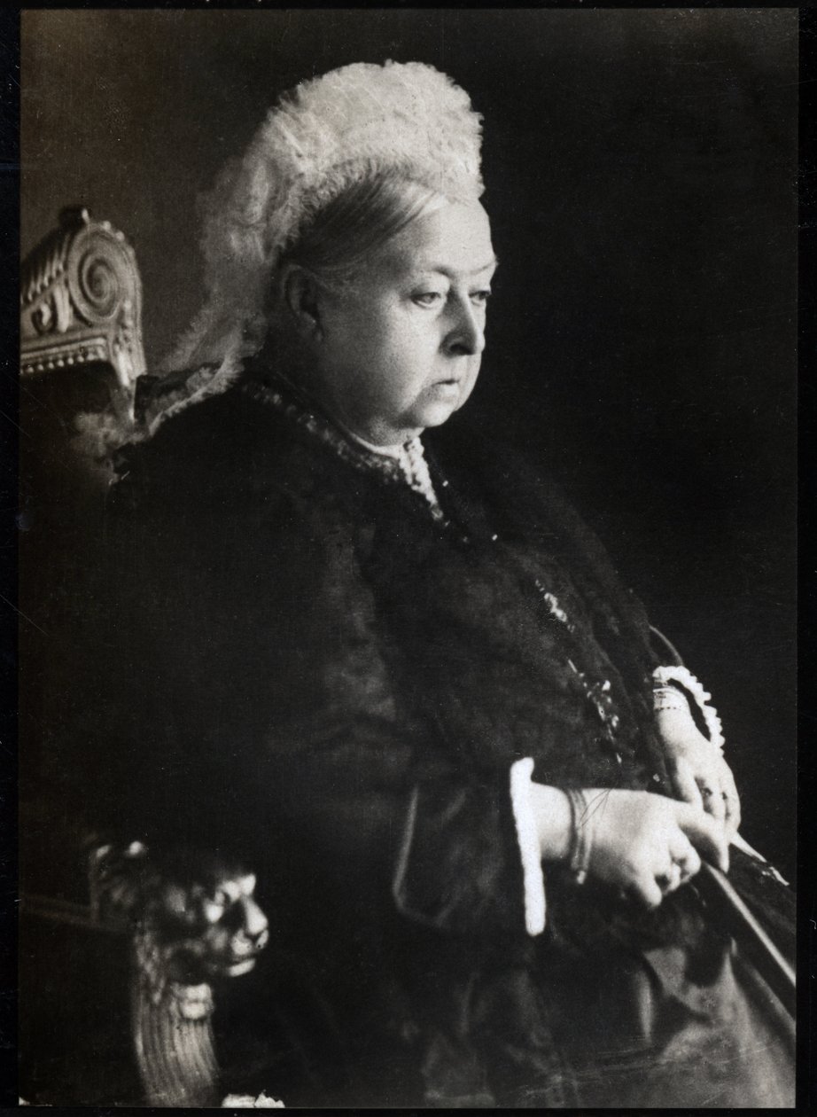 Porträtt av drottning Victoria (Victoria Iere) (1819-1901), drottning av Storbritannien och Irland. FPL samling. av Unknown photographer