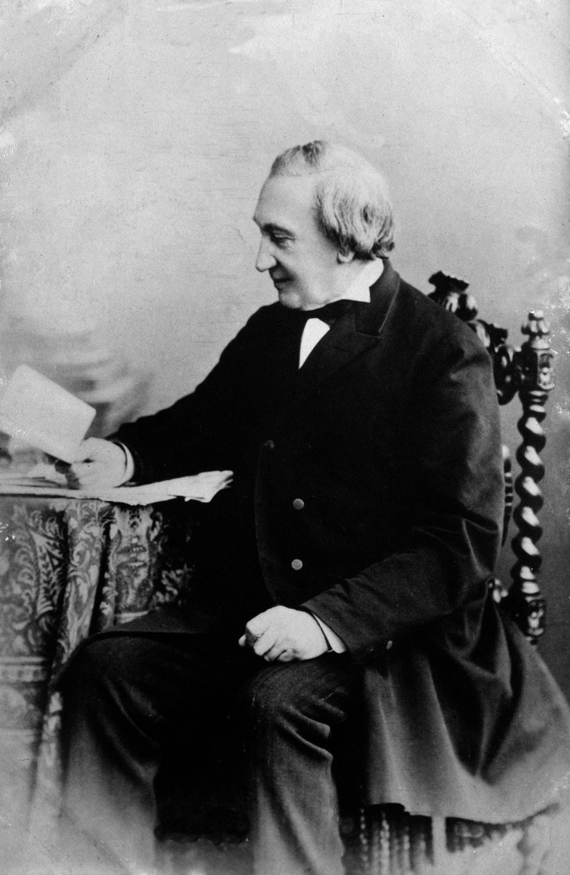 Porträtt av Robert Franz (s/v foto) av Unknown photographer