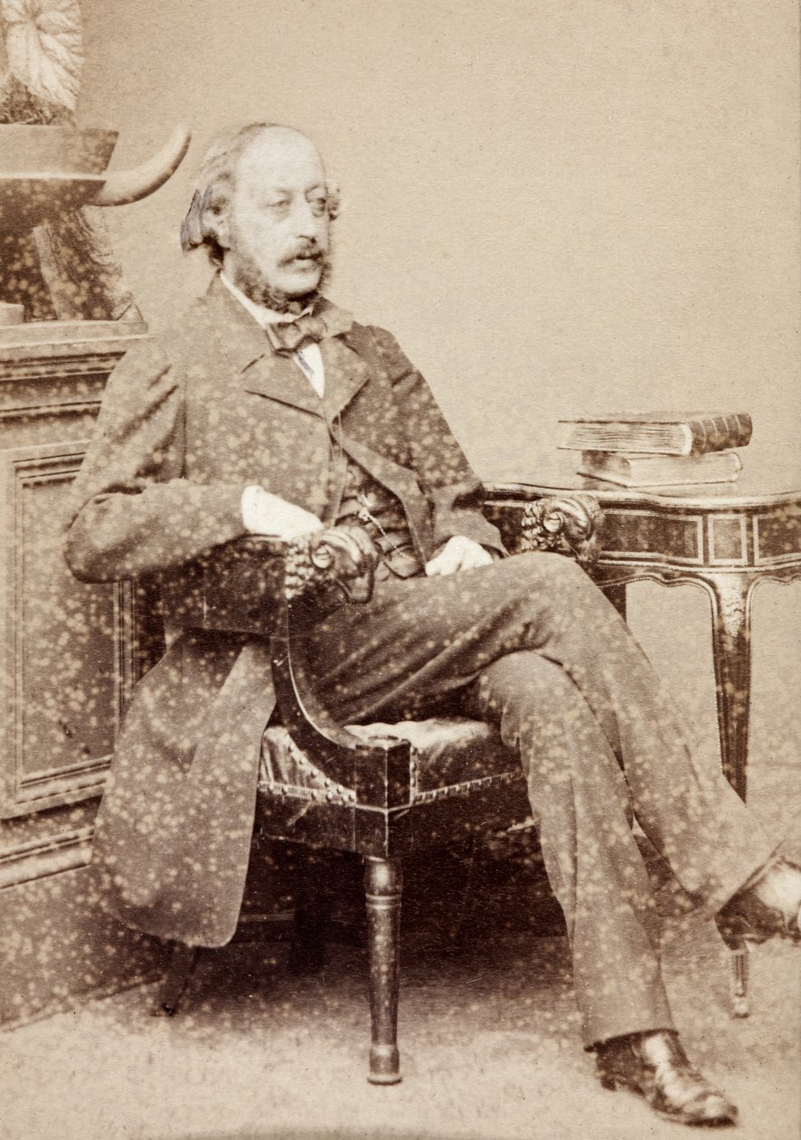 Porträtt av Stephen Heller, ca 1860-talet (s/v foto) av Unknown photographer