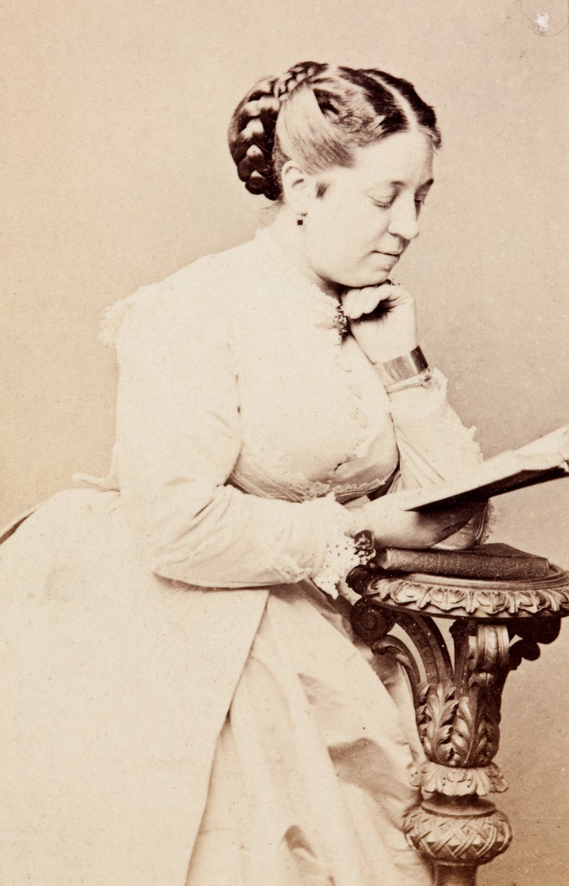 Porträtt av Therese Tietjens, ca 1860-talet (s/v foto) av Unknown photographer