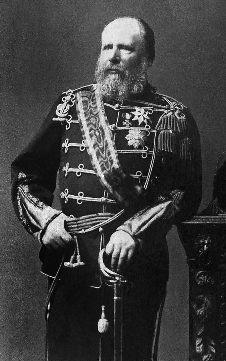 Porträtt av Vilhelm III (1817-1890), prins av Orange-Nassau, storhertig av Luxemburg och kung av Nederländerna från 1849 till 1890. av Unknown photographer