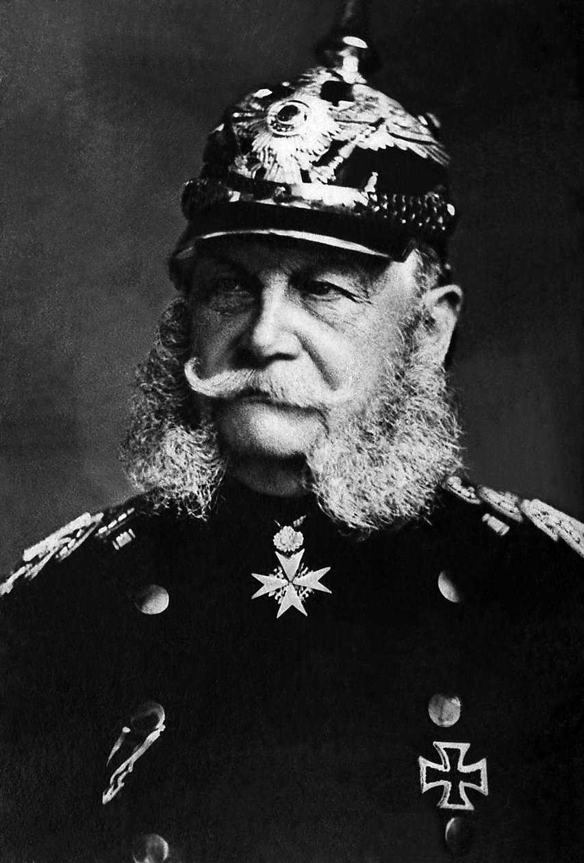 Porträtt av Vilhelm I (1797-1888), kung av Preussen från 1861 till 1888, han blev kejsare av Tyskland från 1871 till 1888. av Unknown photographer