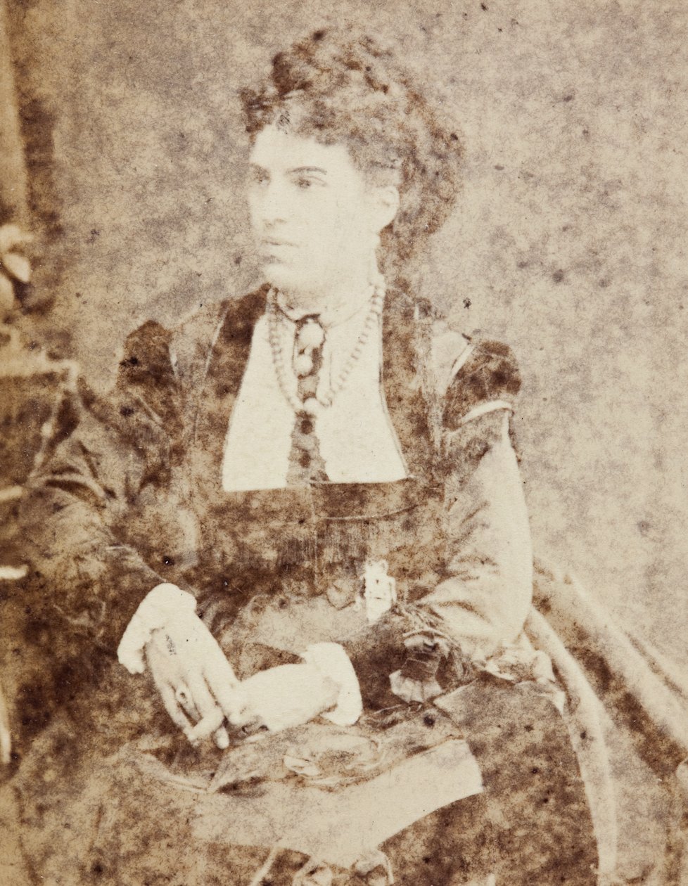 Porträtt av Zélia Trebelli Bettini av Unknown photographer