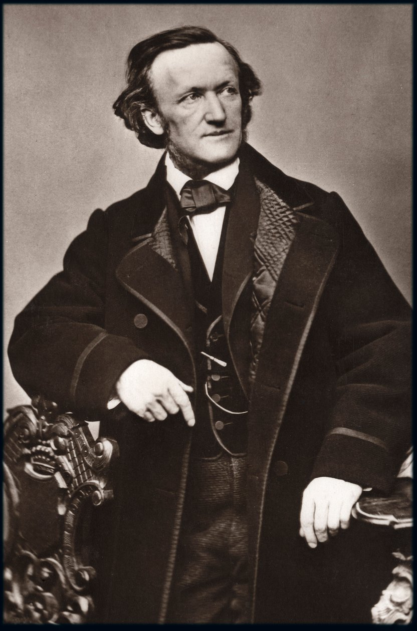 Porträtt av kompositören Richard Wagner (1813-1883) - Porträtt av Richard Wagner (1813-1883), tysk kompositör. av Unknown photographer