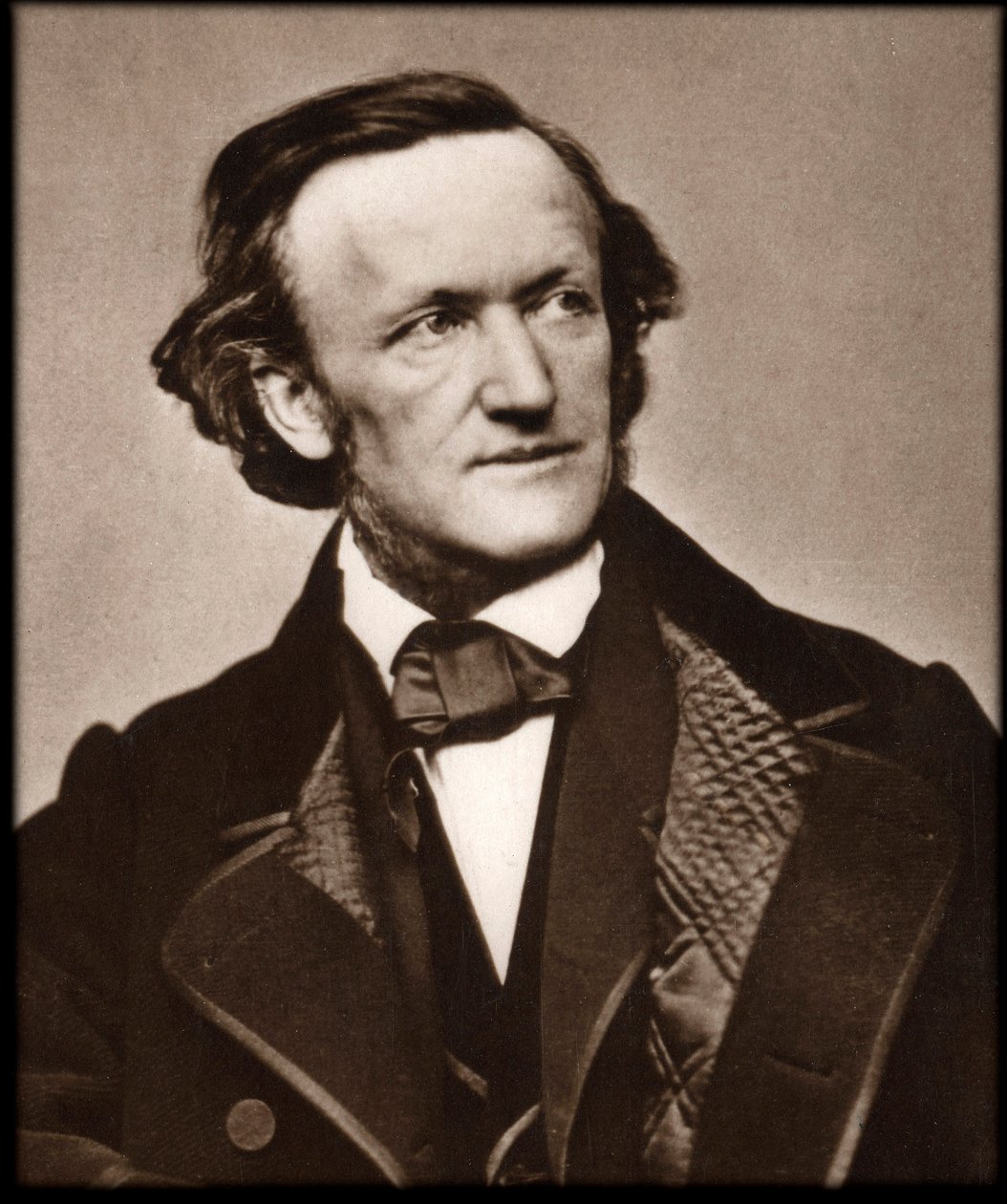 Porträtt av kompositören Richard Wagner (1813-1883) - Porträtt av Richard Wagner (1813-1883), tysk kompositör. av Unknown photographer