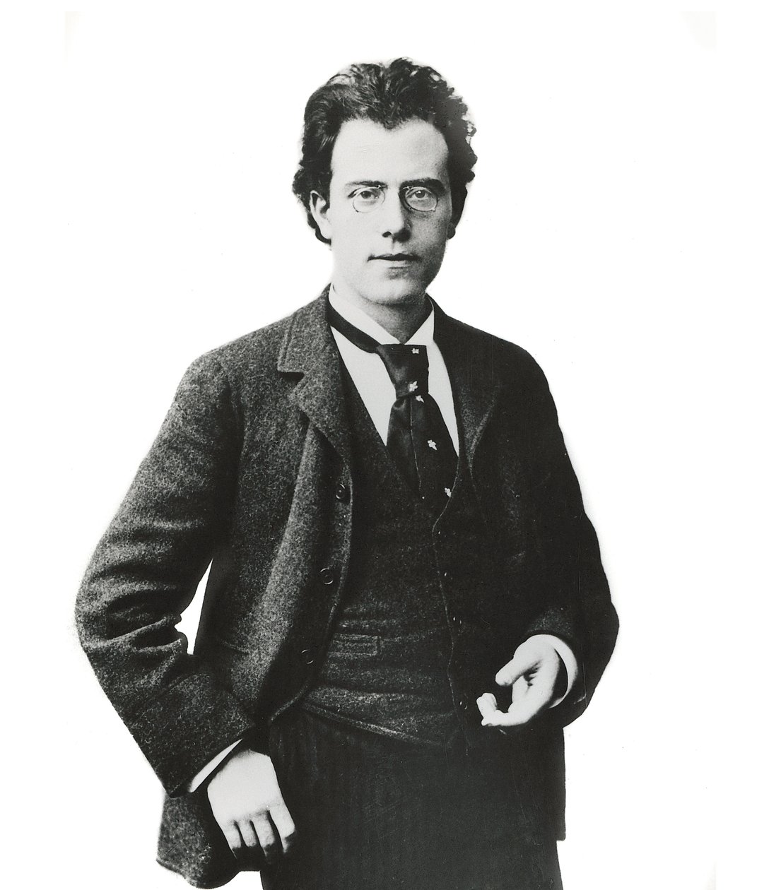 Porträtt av den österrikiske kompositören och dirigenten Gustav Mahler - av Unknown photographer