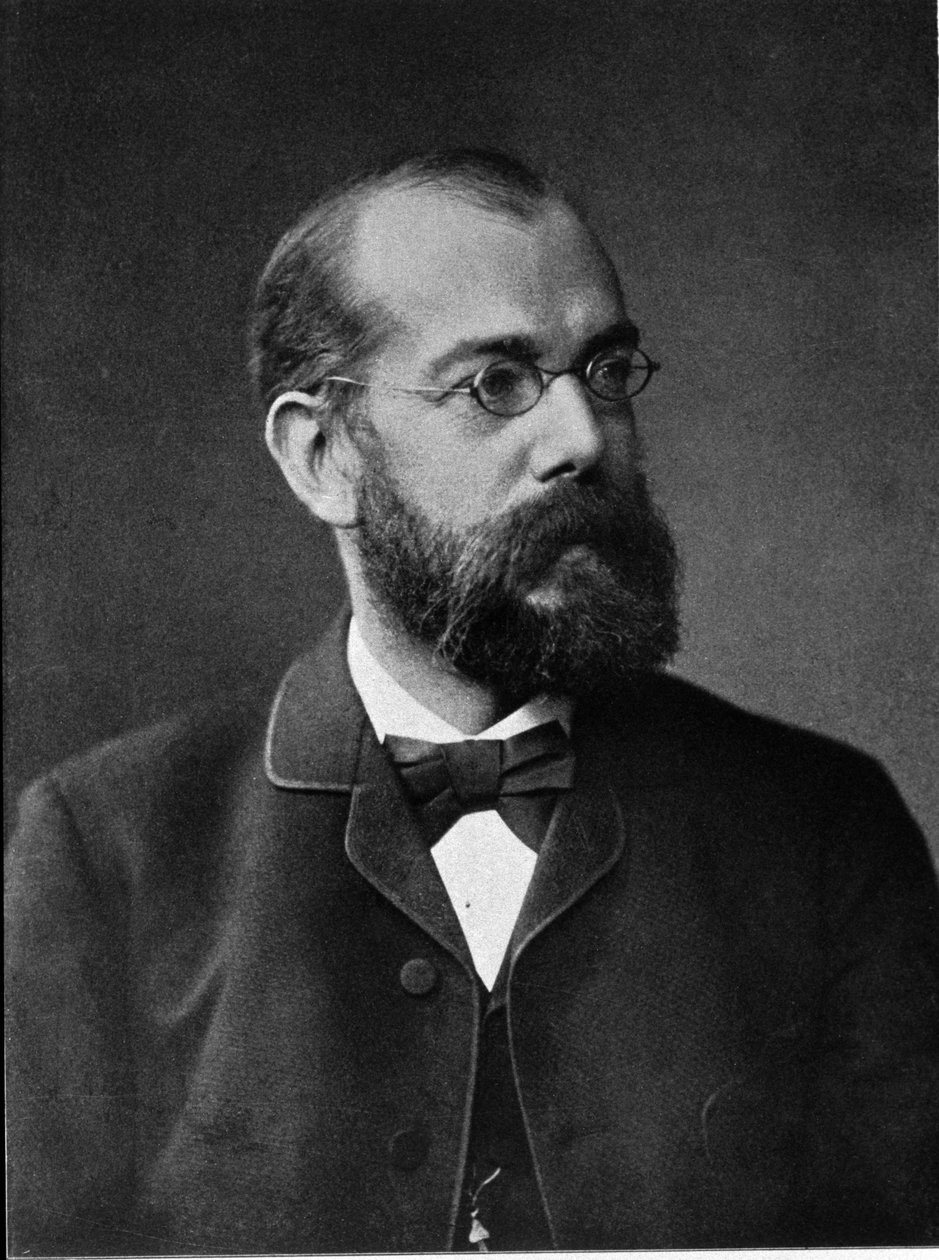 Porträtt av den tyske läkaren Robert Koch (1843-1910). av Unknown photographer