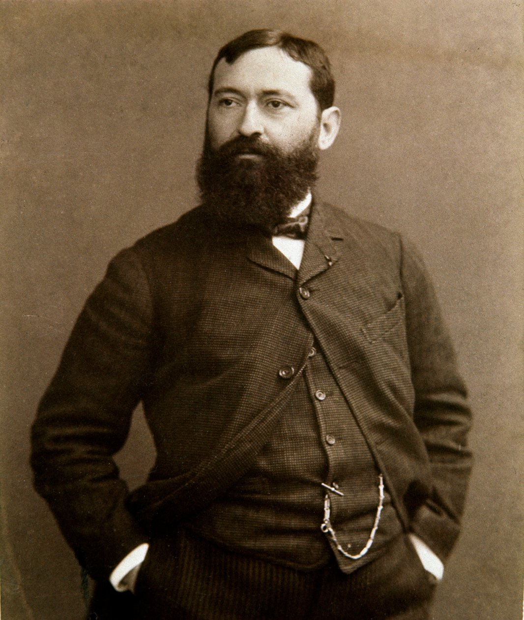 Porträtt av den italienske målaren Giuseppe De Nittis (1846-1884) Fotografi av Unknown photographer