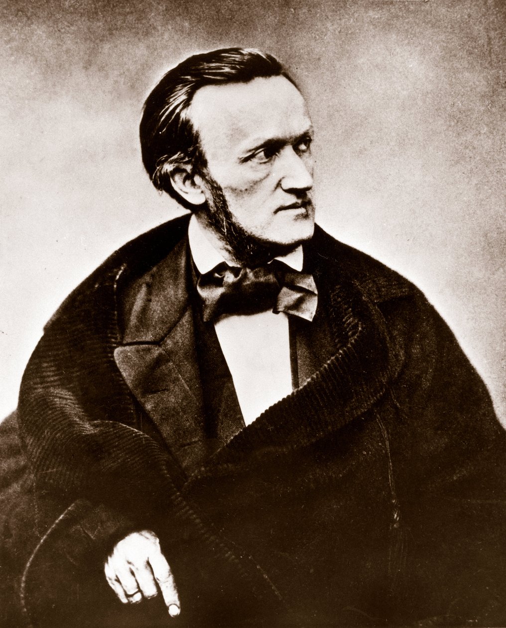 RICHARD WAGNER (1813-1883) Tysk kompositör - Fotoporträtt av Unknown photographer