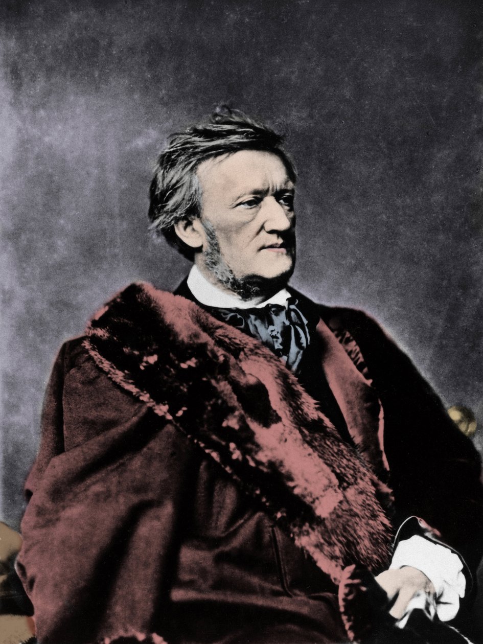 RICHARD WAGNER (1813-1883) Tysk kompositör - Porträttfoto av Unknown photographer