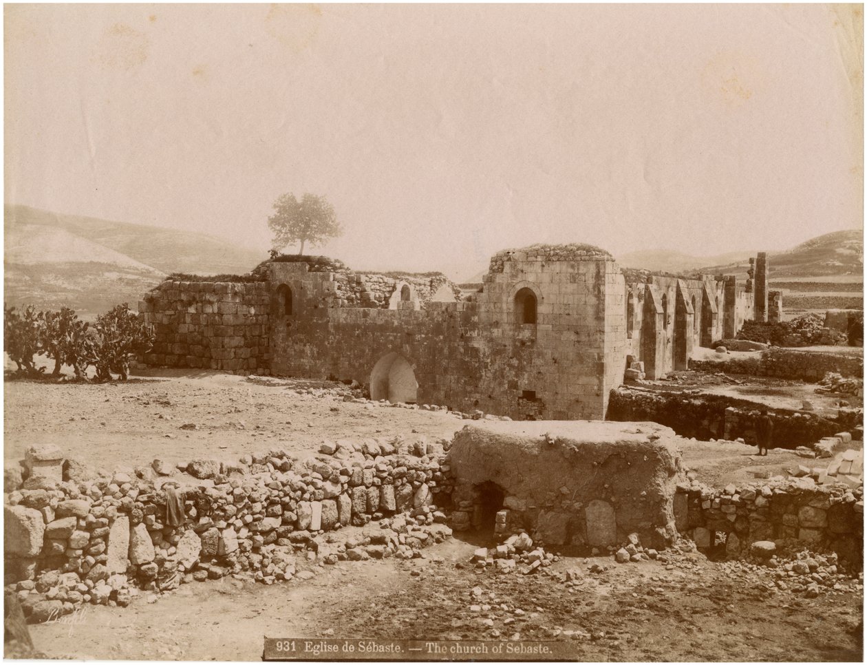Ruinerna av Holy Forty Martyrs Church, Sebaste (Sivas), Turkiet, ca 1890 av Unknown photographer