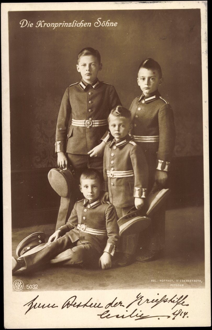 Kronprinsessan Söner, Preussen, NPG 5032 av Unknown photographer